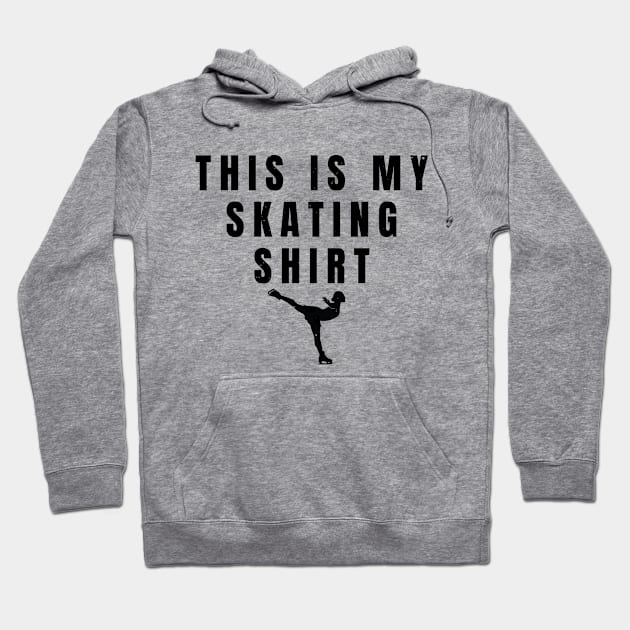 Girls Ice Skating Shirt Womens Ice Skating Gift Hoodie by atomguy